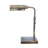 ADJUSTABLE DESK LAMP BASE IN PEWTER STYLE FINISH