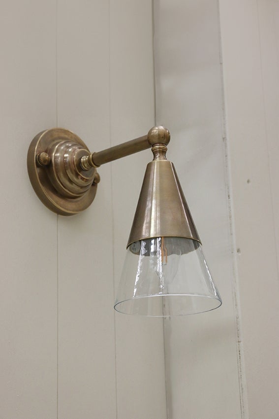 Piza Antique Brass Wall Lamp