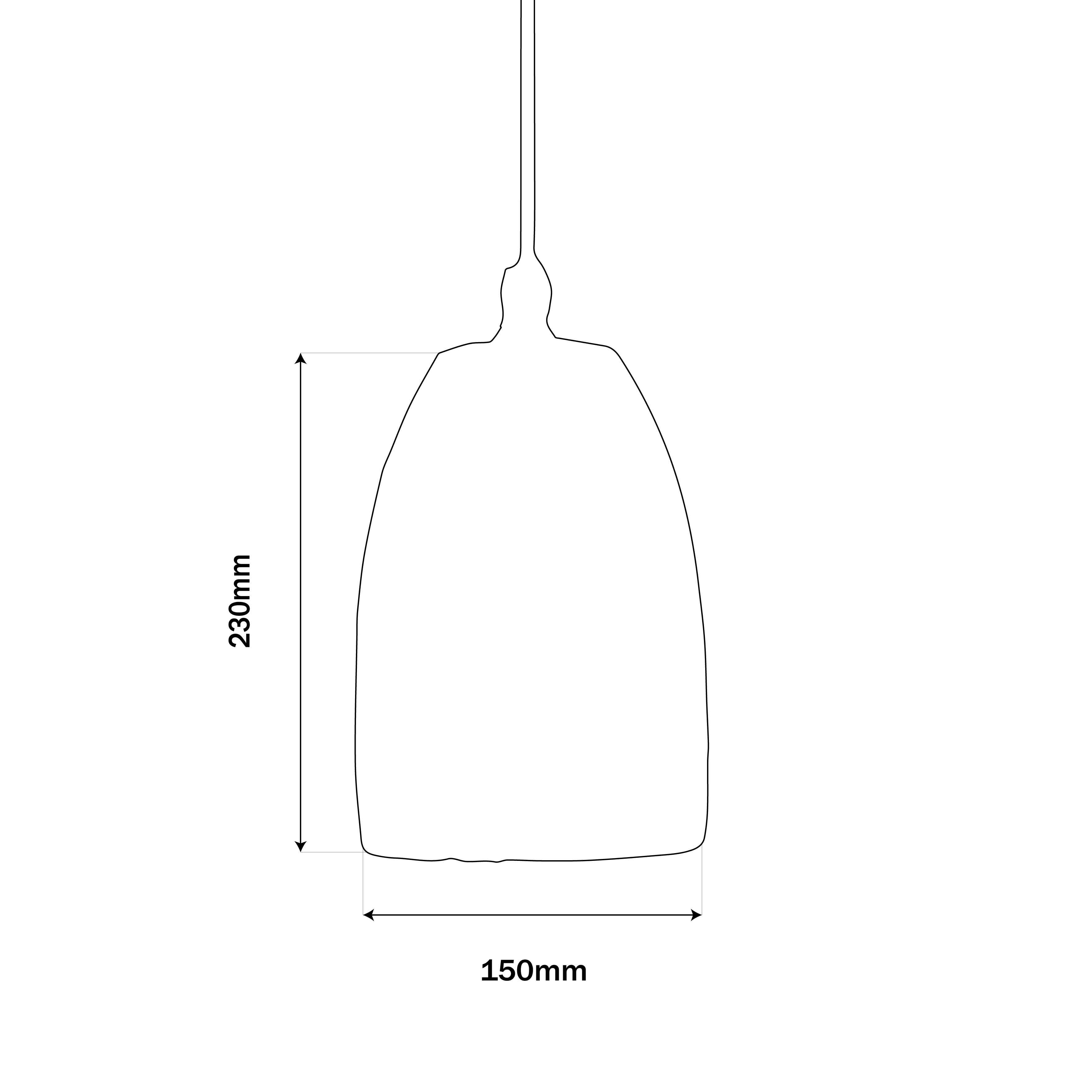 Jamaica Antique Brass & Glass Hanging Lamp