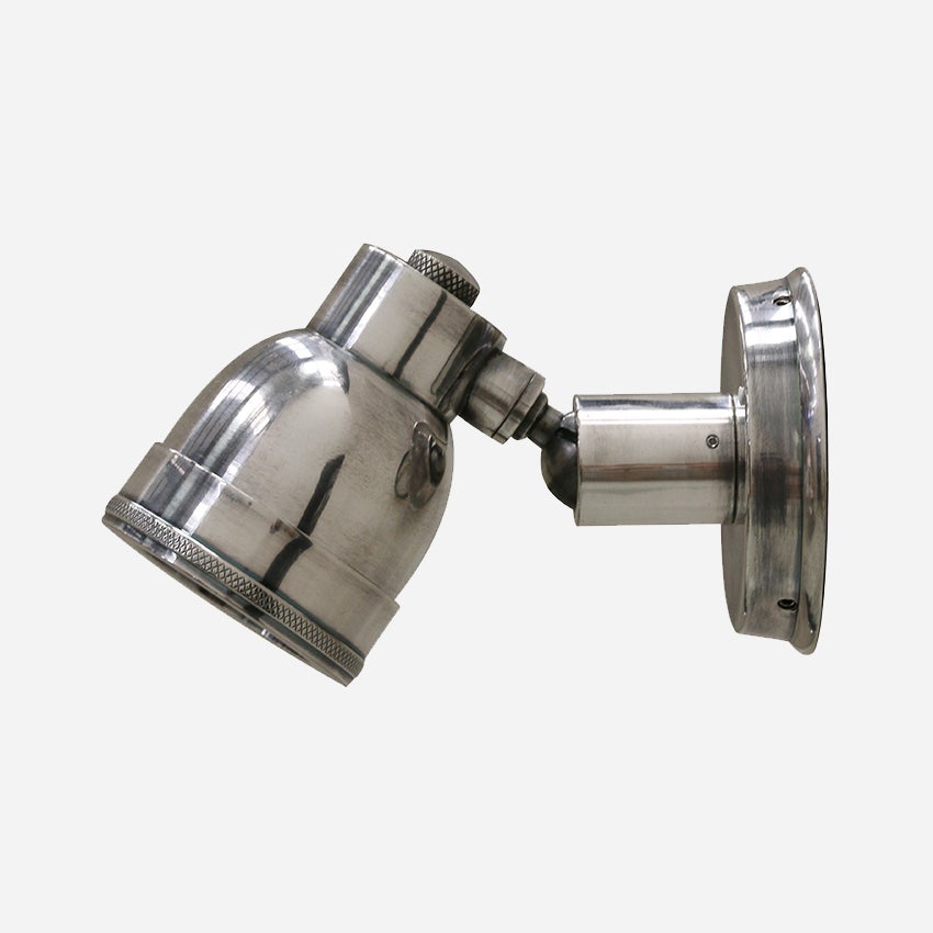 OUTDOOR WALL MOUNTED BRASS SPOT LIGHT WITH ANTIQUE SILVER FINISH IP54