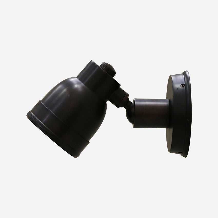 OUTDOOR WALL MOUNTED BRASS SPOT LIGHT IN DARK BRONZE FINISH IP54