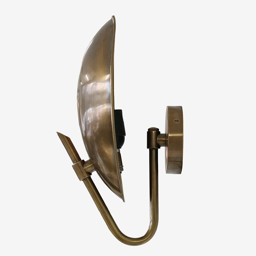 Memphis Disc Brass Wall Sconce