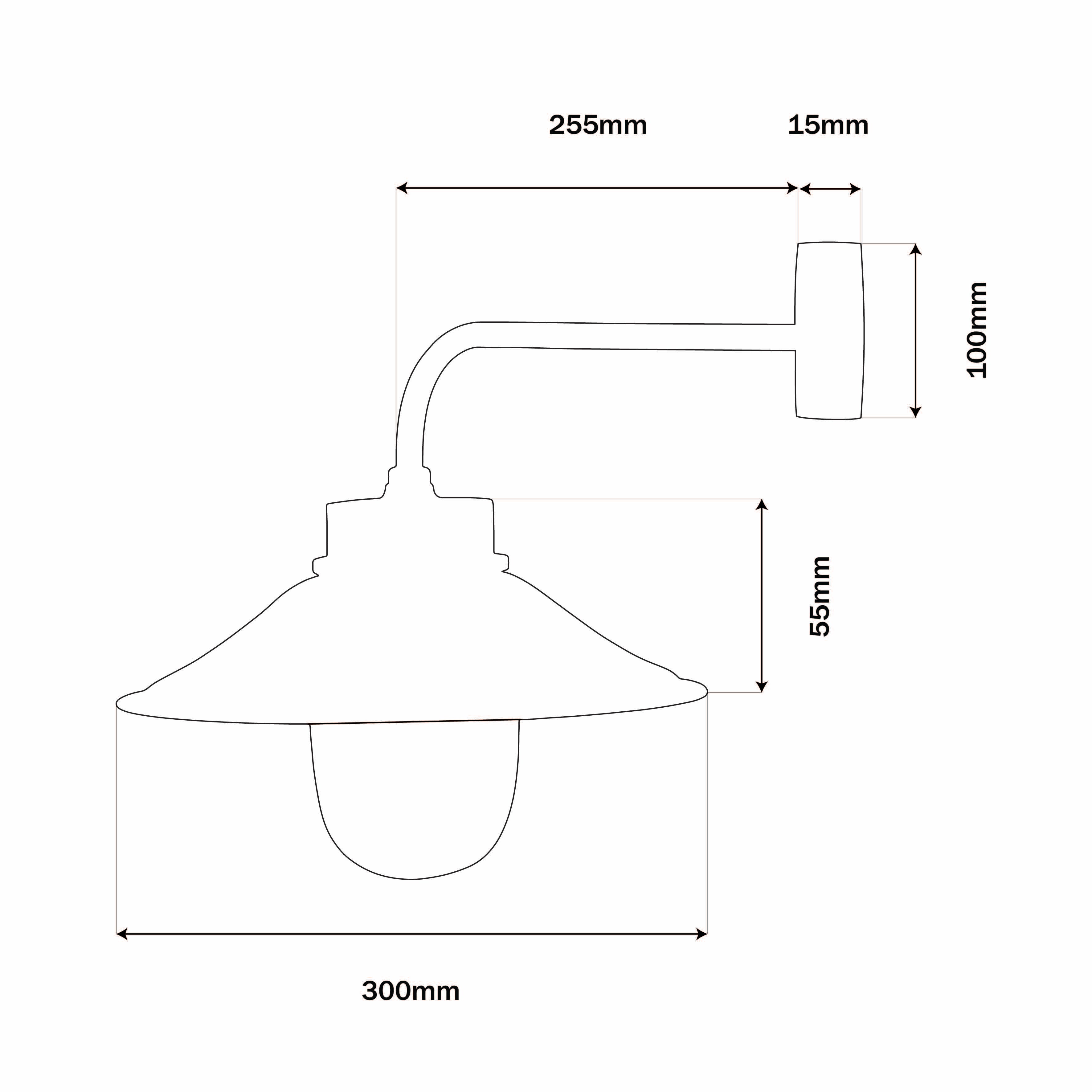 OUTDOOR CAPE COD BRASS WALL LAMP IP54