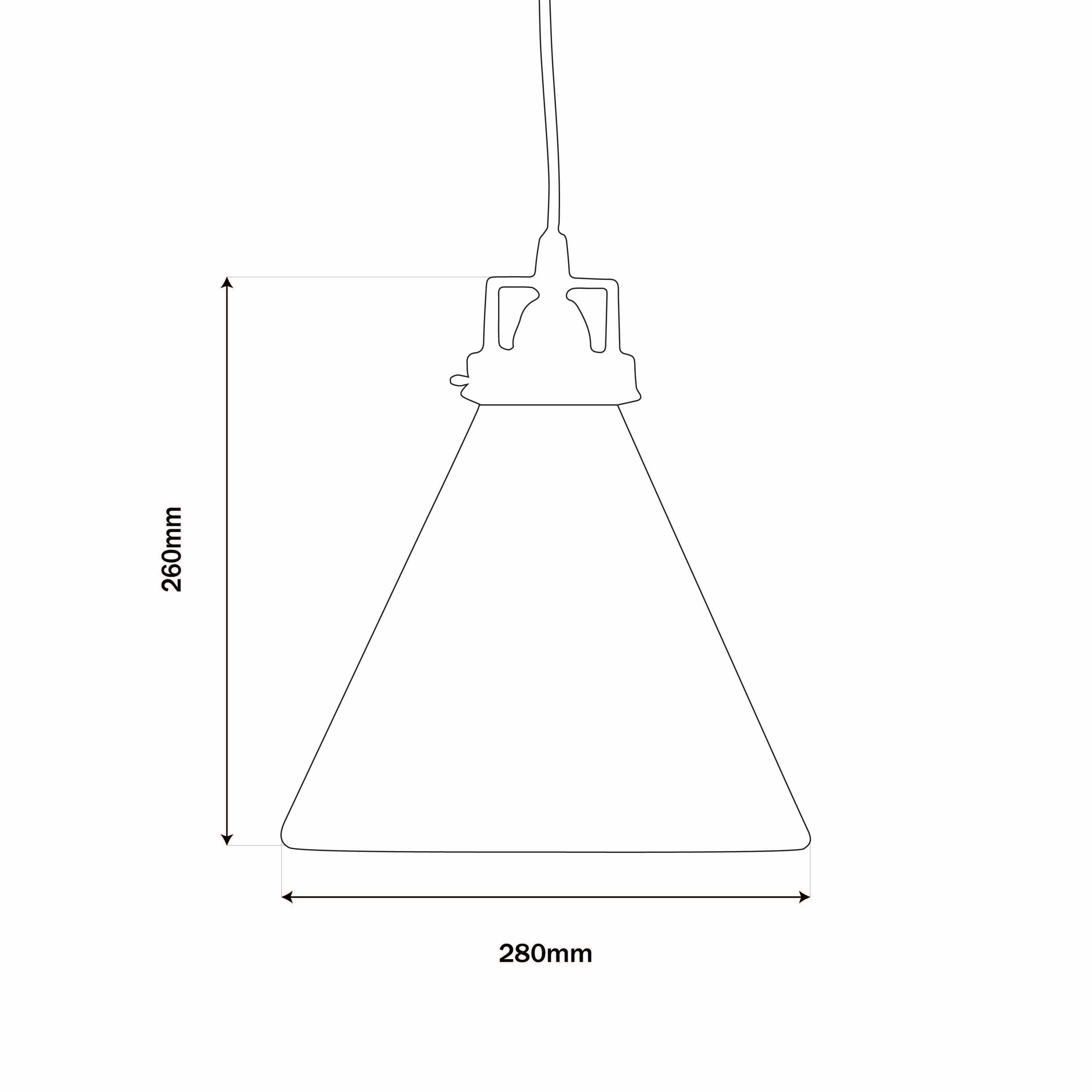 Vitrene Small Brass & Glass Hanging Light 28cm Dia