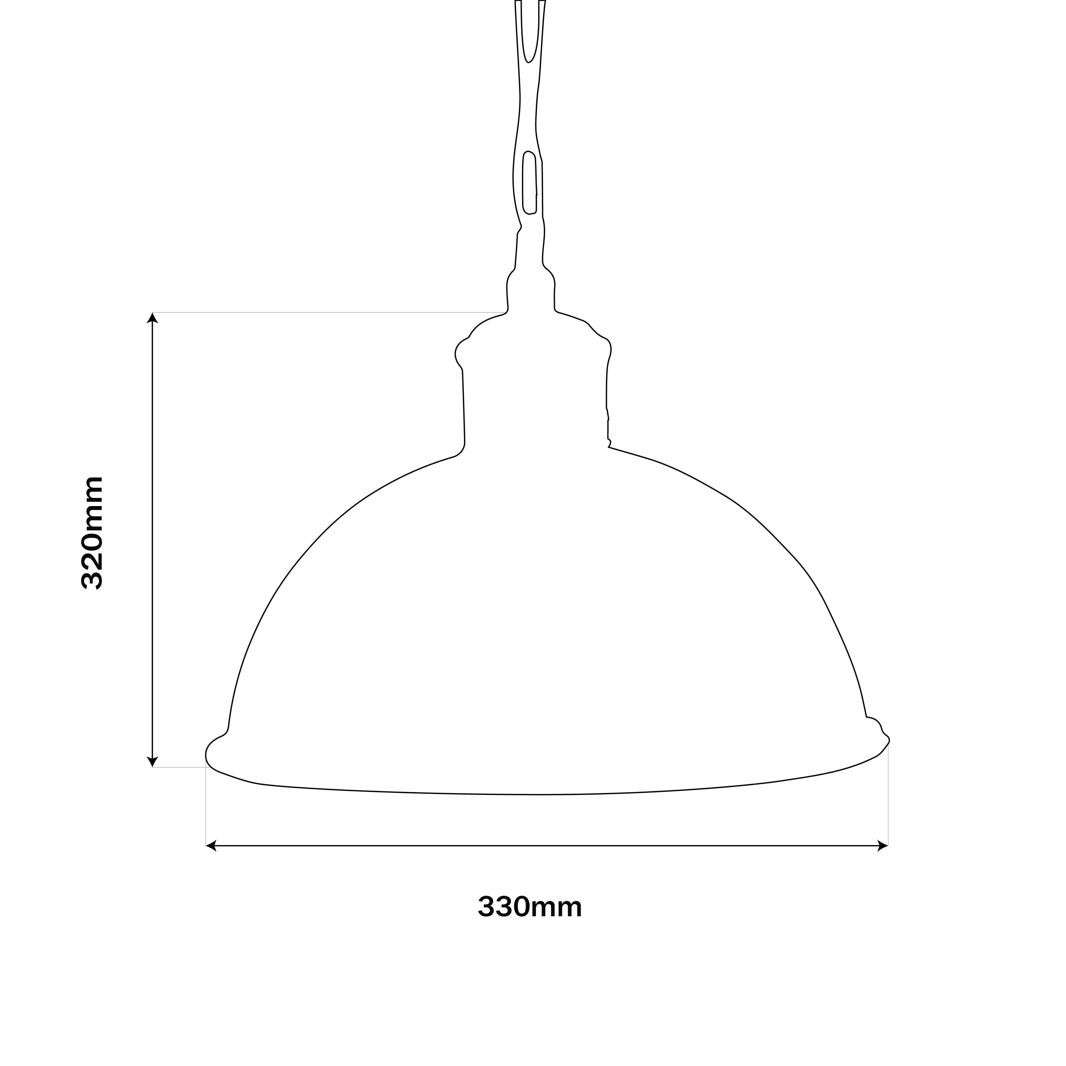 BRUSHED PEWTER STYLE HANGING LAMP - MEDIUM