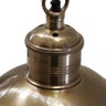 BRASS ANTIQUED FINISH HANGING LAMP - MEDIUM