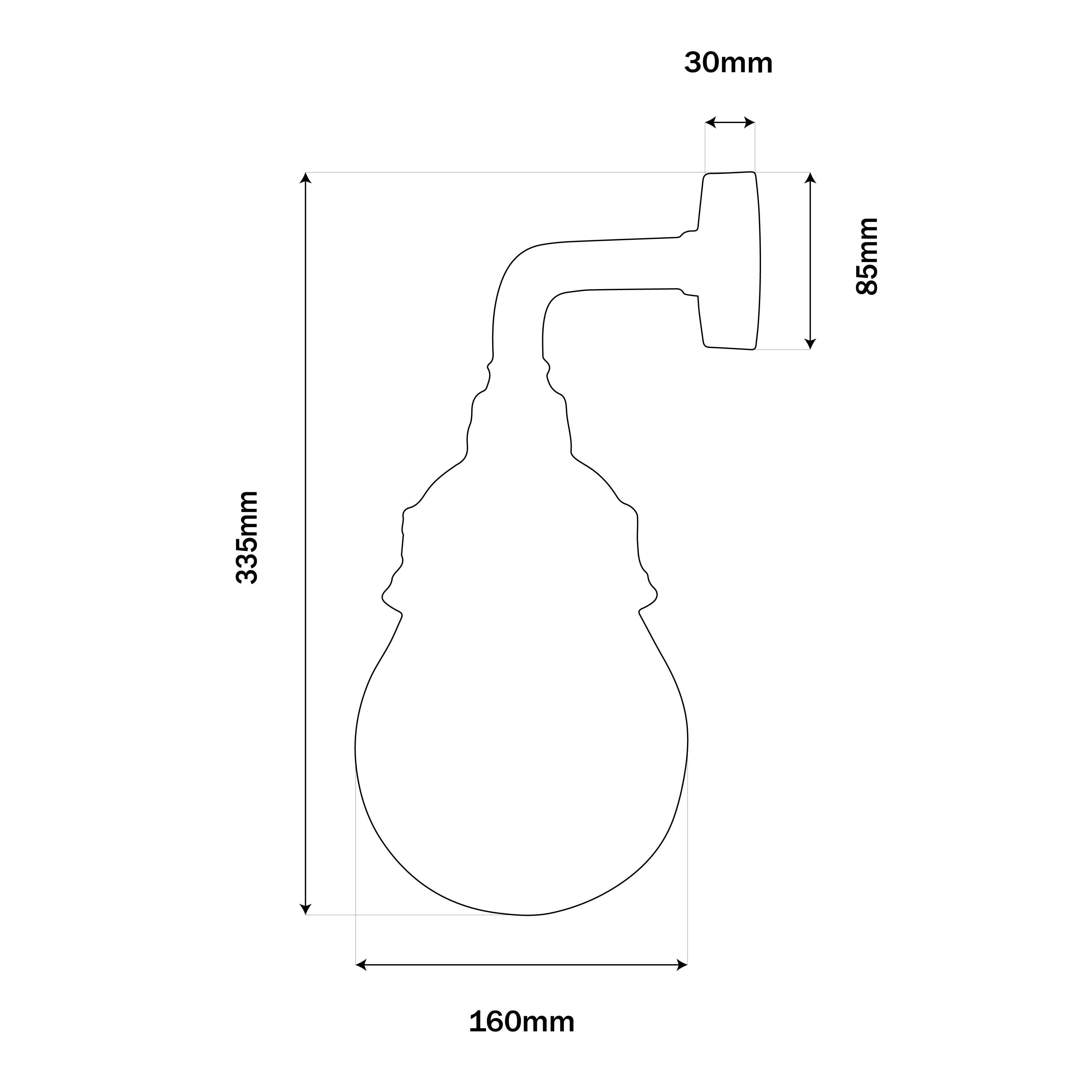 OUTDOOR IP54 WALL LAMP WITH GLASS
