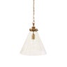 Vitrene Medium Brass Glass Hanging Light 35cm Dia