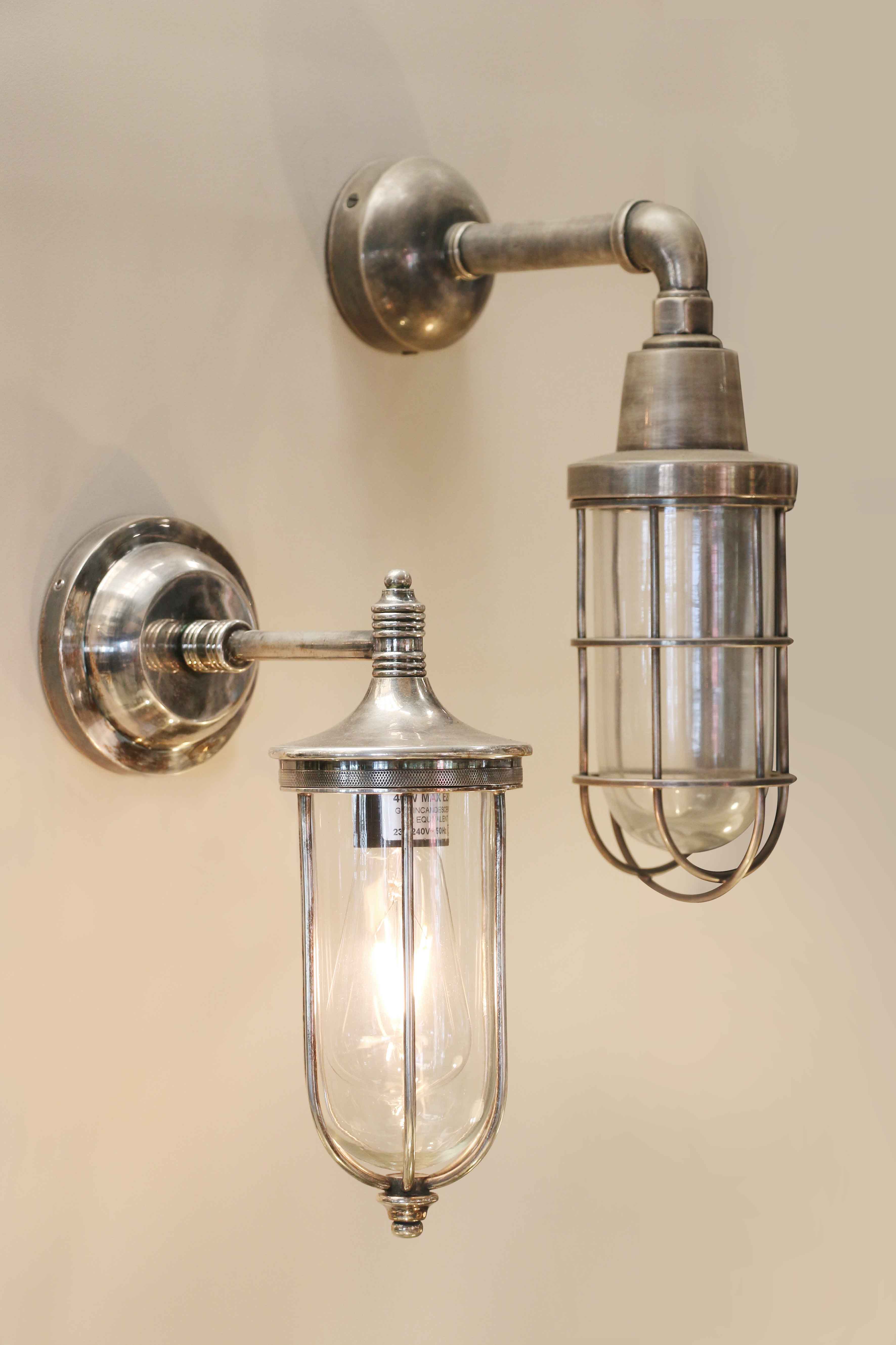 Outdoor IP54 Wall Light in Pewter Style Finish