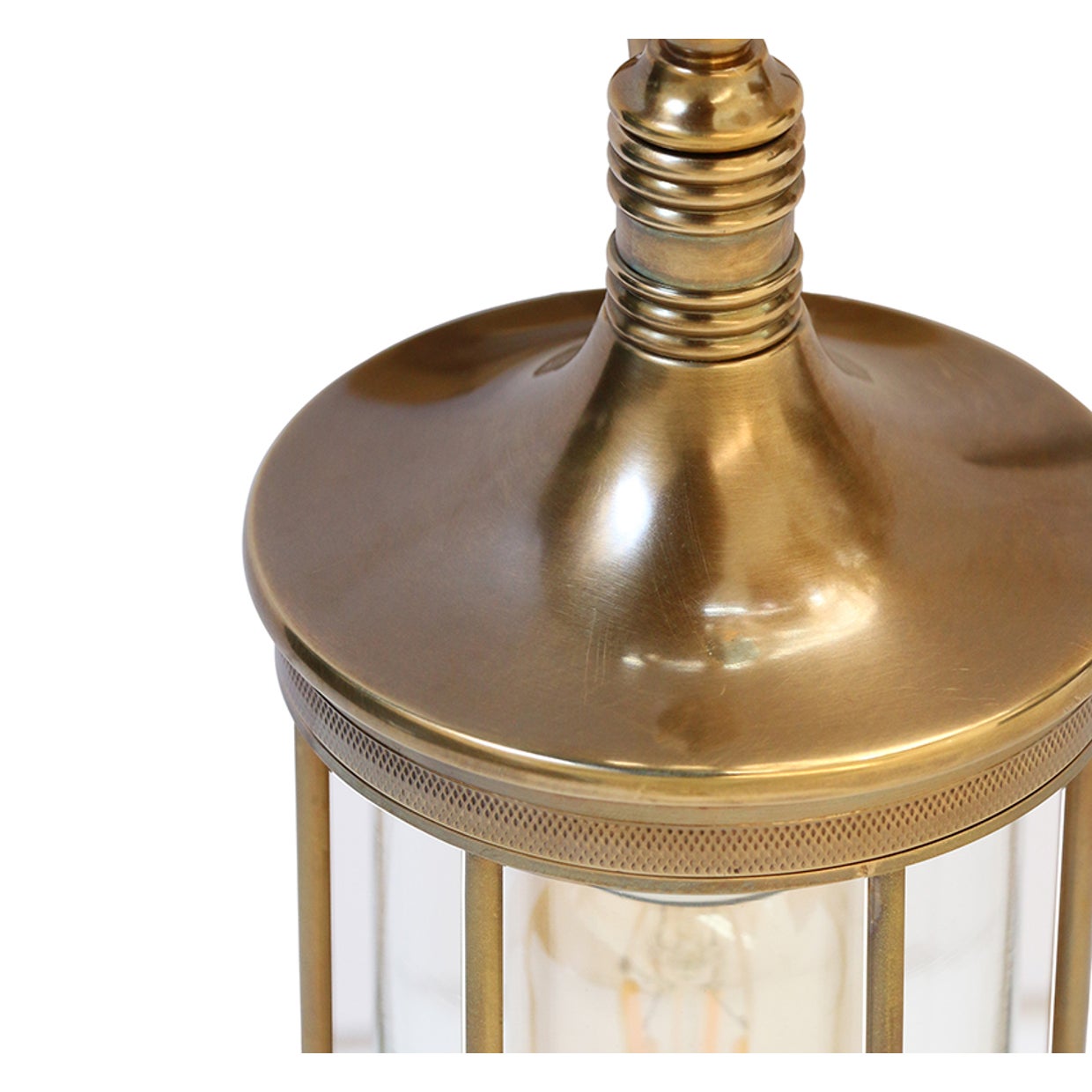 Outdoor IP54 Cage Wall Light in Antique Brass Finish