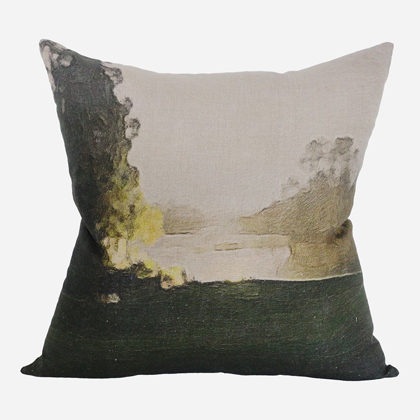 HUKA RIVERSIDE  LINEN CUSHION COVER 50 X 50
