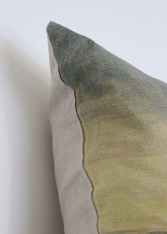 ISLAND AT DUSK LUMBAR LINEN CUSHION COVER 40 X 60