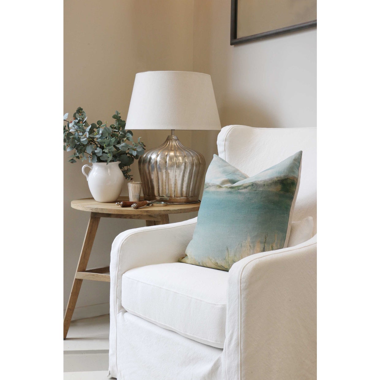 ISLAND SUMMER LINEN CUSHION COVER 50 X 50