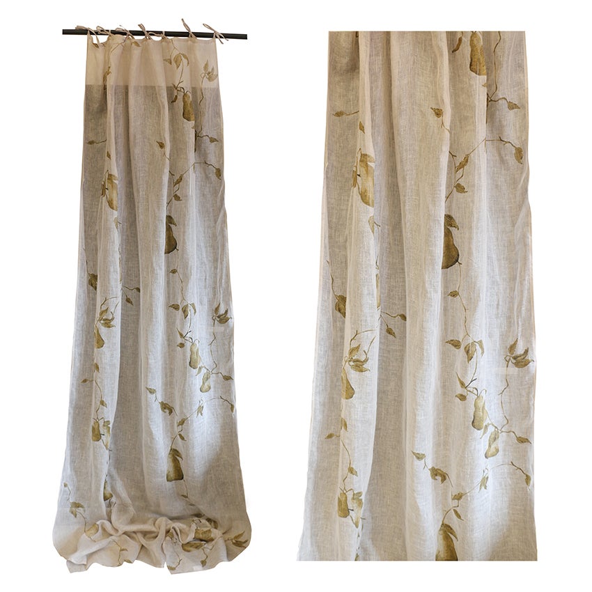 LINEN BRANCHE DE POIRE CURTAIN
