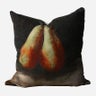 RAPHAEL VINTAGED  DEUX POIRE VELVET & LINEN CUSHION COVER 50 X 50