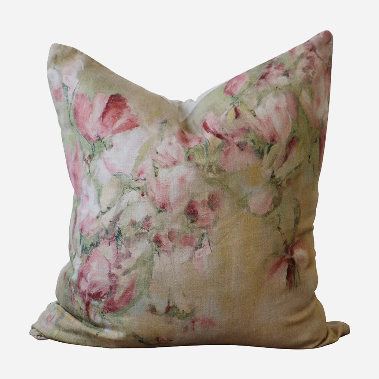 MAGNOLIA LIMONE LINEN CUSHION COVER 50 X 50