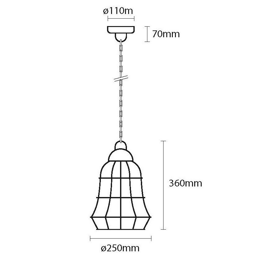 INDUSTRIAL STYLE CAGE HANGING LIGHT AUTUM SPECIAL