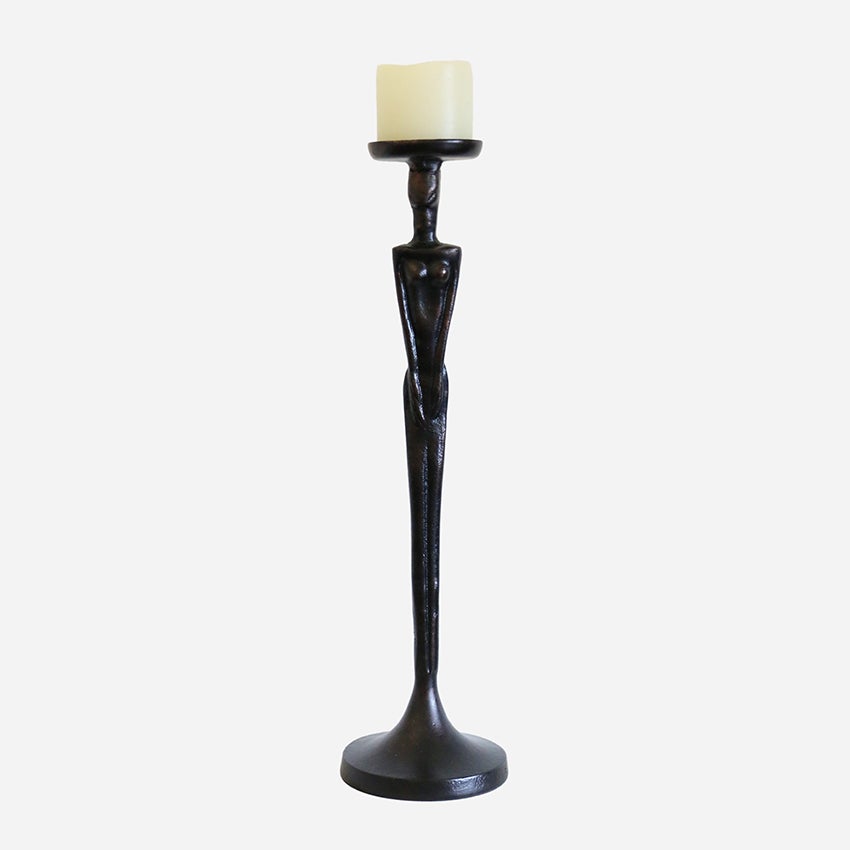 Femme Candlestick in Dark Bronze Finish