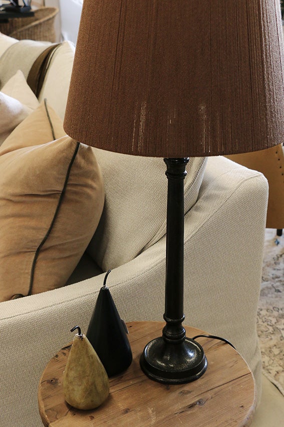 Petite Lamp Base in Slate Finish