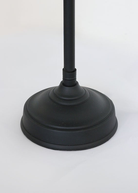Parisian Style Candle Lamp Base Matt Black