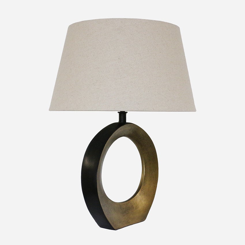 Brass and Bronze Halo Lamp Base