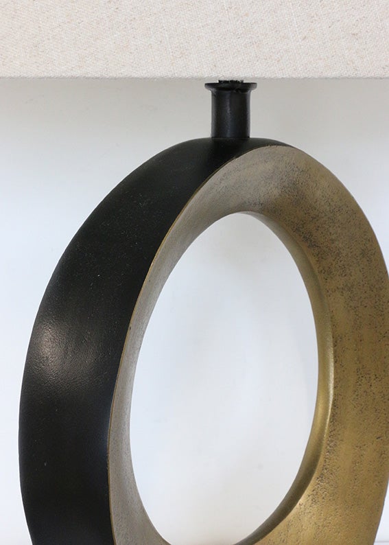 Brass and Bronze Halo Lamp Base