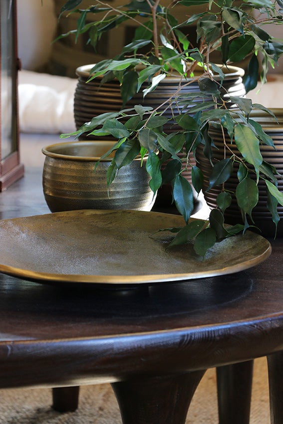 Antique Brass Platter