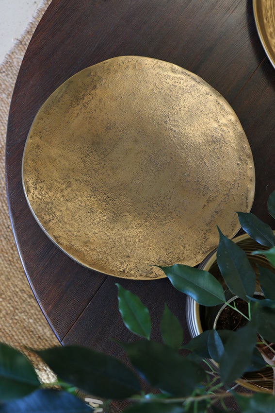 Antique Brass Platter
