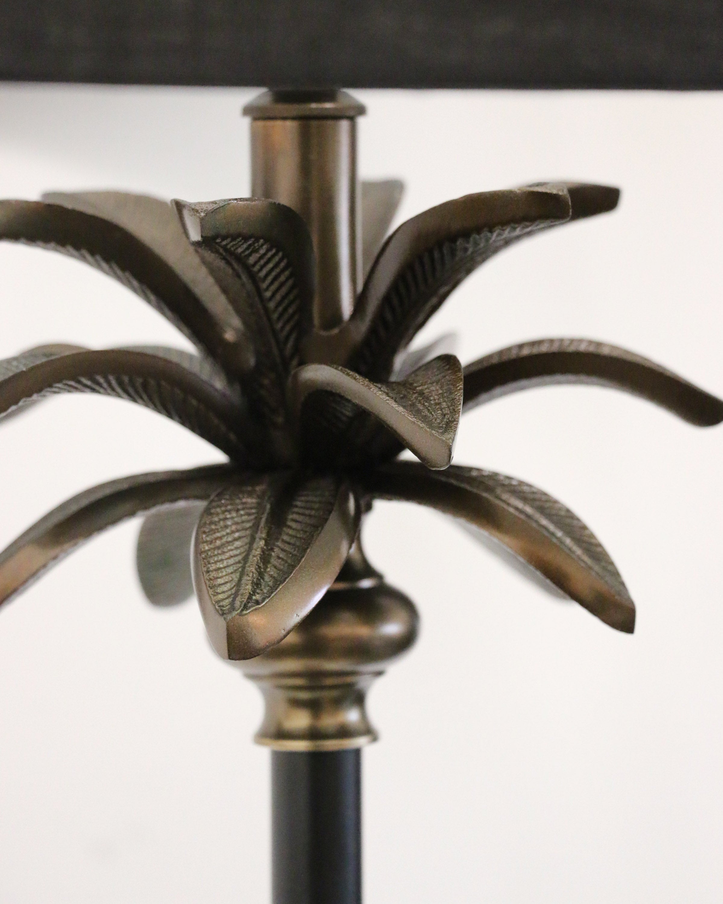 Miami Black & Brass Lamp Base