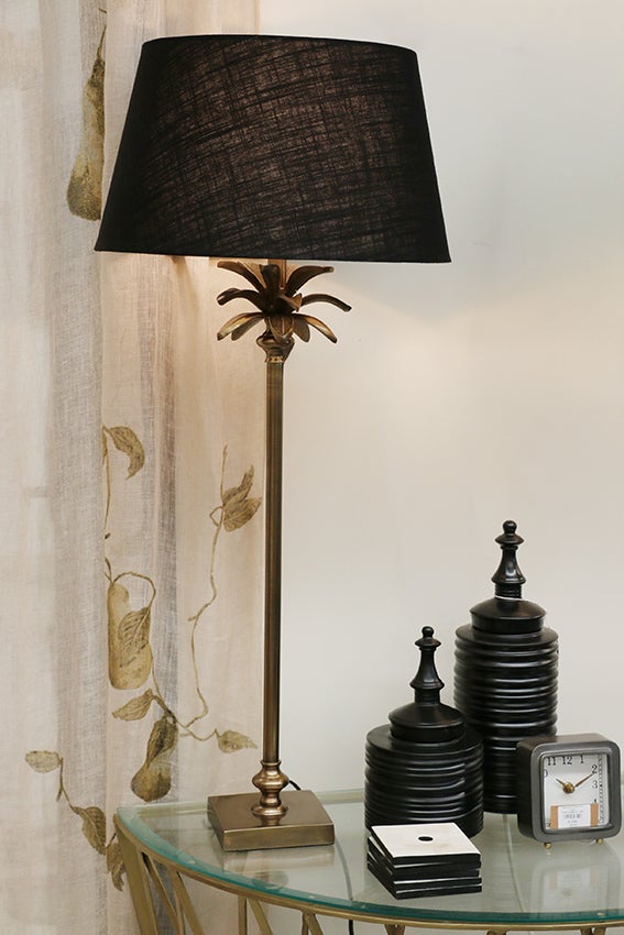 Miami Antique Brass Finish Lamp Base
