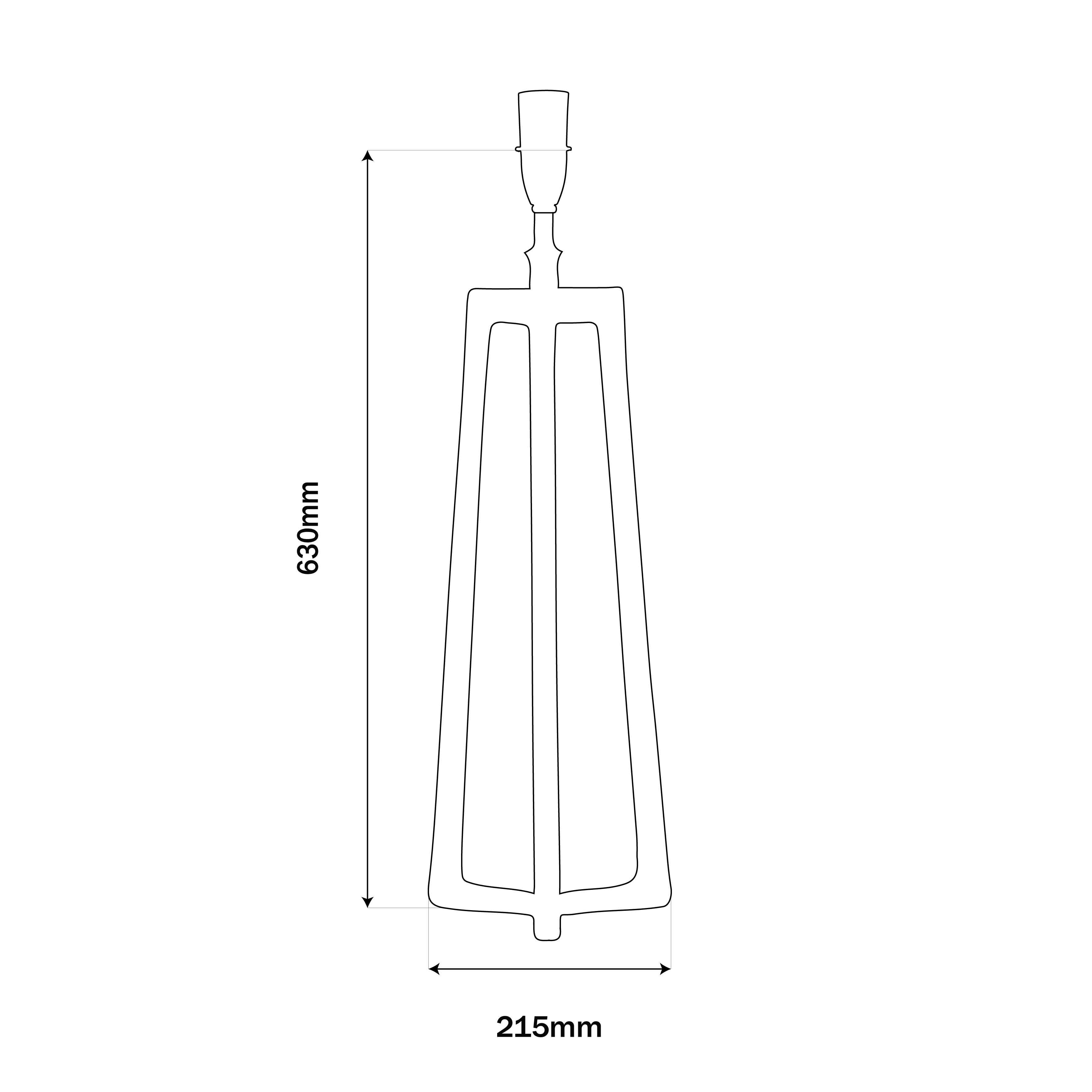Tripod Tower Lamp Base