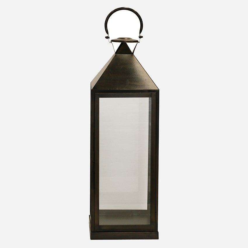 Long Island Lantern Tall in Dark Bronze/Black Finish