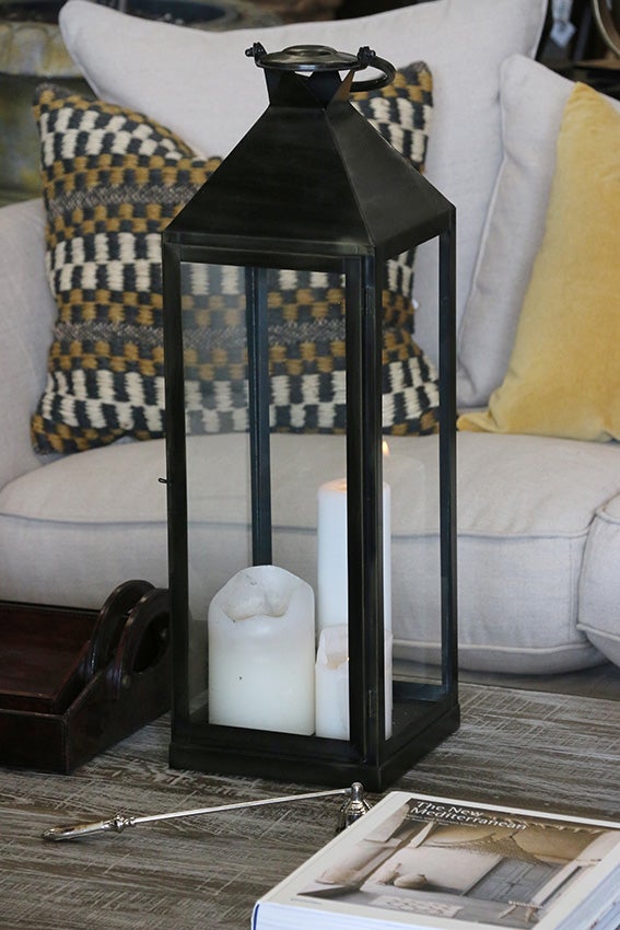 Long Island Lantern Tall in Dark Bronze/Black Finish