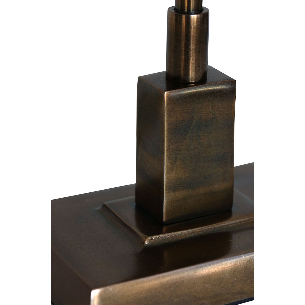 LUXOR RECTANGLE LAMP BASE IN ANTIQUE BRASS FINISH