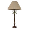 LAMP BASE WITH PINEAPPLE LEAVES IN BRONZE FINISH