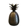 Caribbean Style Med Pineapple Cannister in Dark Antique Brass/Bronze