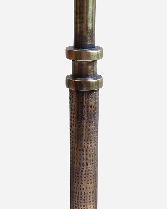 Candle Lamp Base in Brass Finish