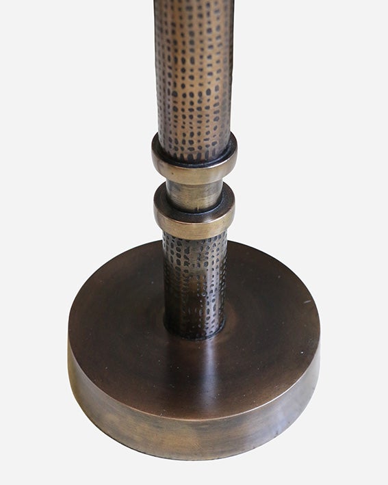 Candle Lamp Base in Brass Finish