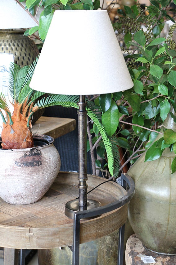 Candle Lamp Base in Brass Finish
