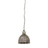 RIBBED HANGING LAMP IN PEWTER STYLE FINISH