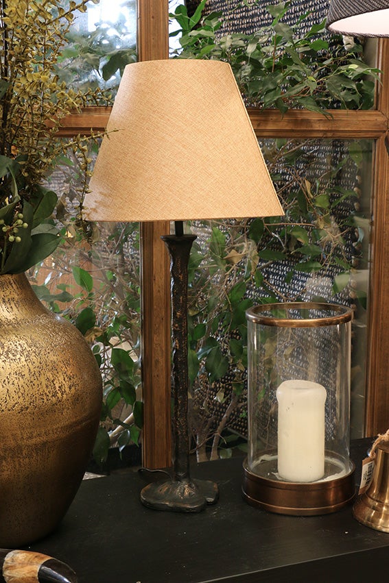 Clara Table Lamp Base Antique Brass Finish