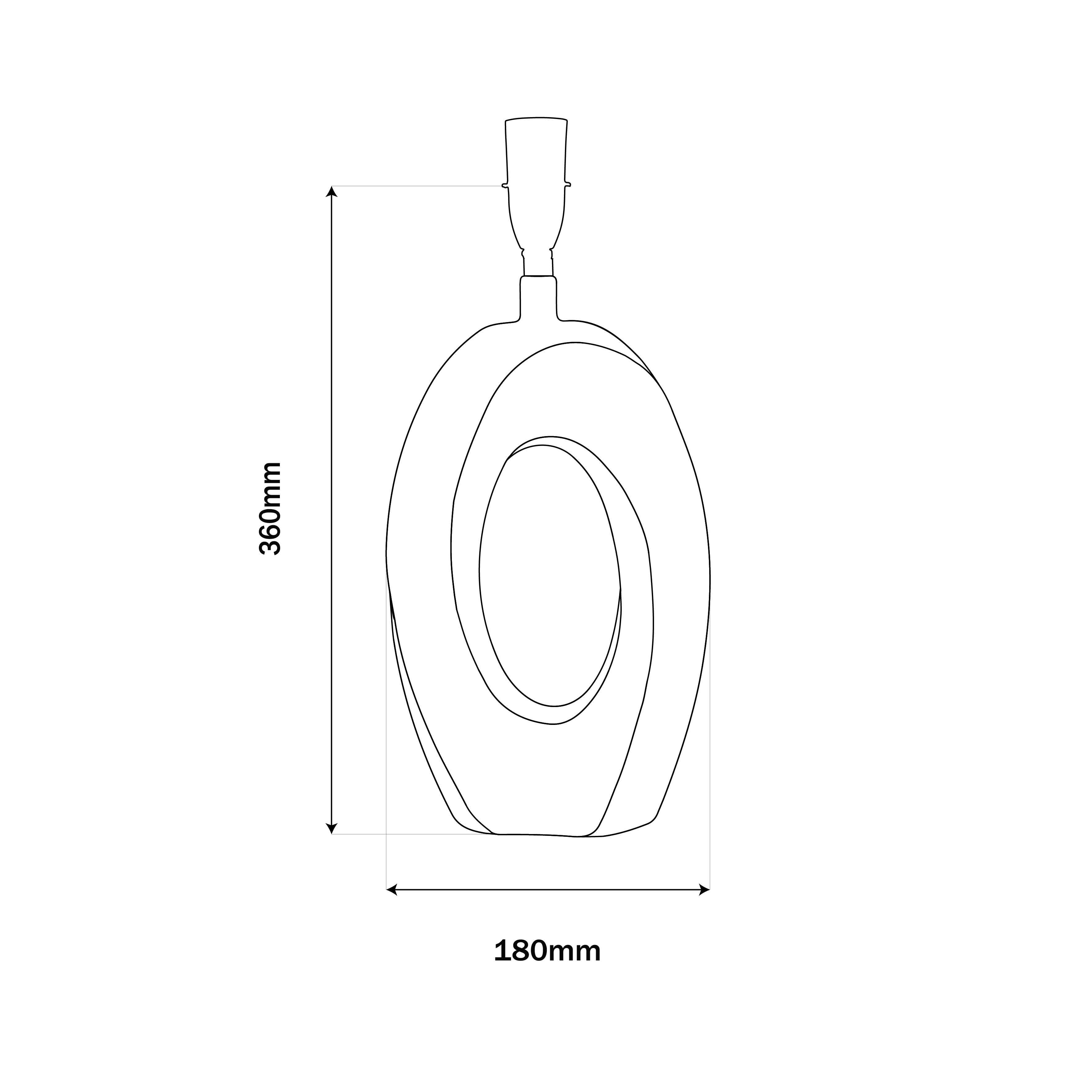 Orbital Lamp in Matt White