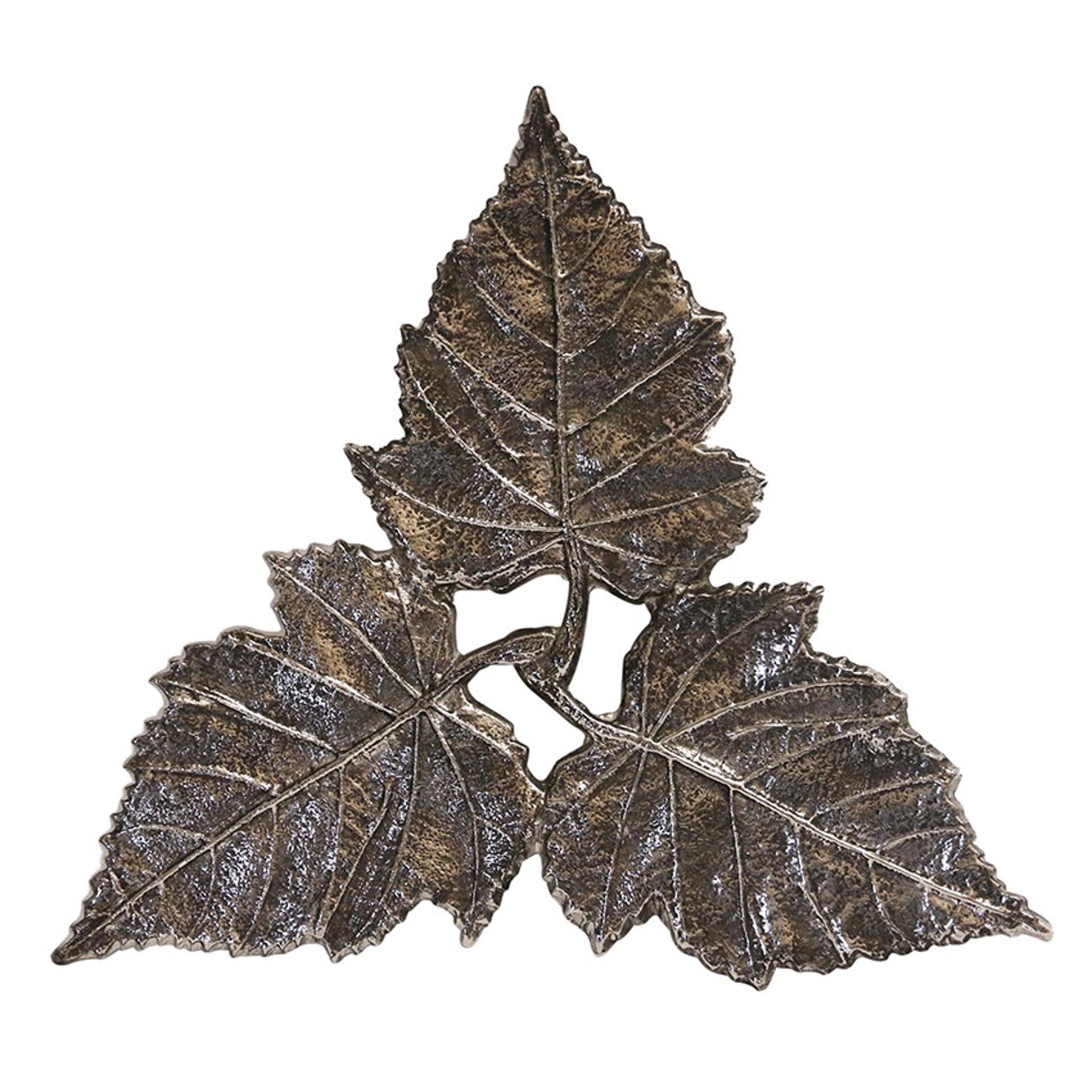 3 Leaf Trivet in Dark Nickel Finish