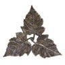 3 Leaf Trivet in Dark Nickel Finish