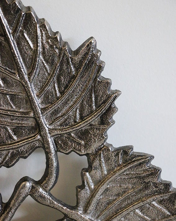 3 Leaf Trivet in Dark Nickel Finish