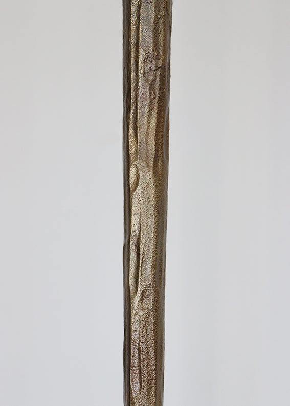 Forged Organic Style Medium Candlestick Antique Brass Finish