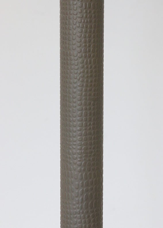 Marco Lamp Base in Graphite with Textured Stem