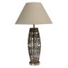 ZURICH METAL WEAVE LAMP BASE IN OLD BRASS FINISH