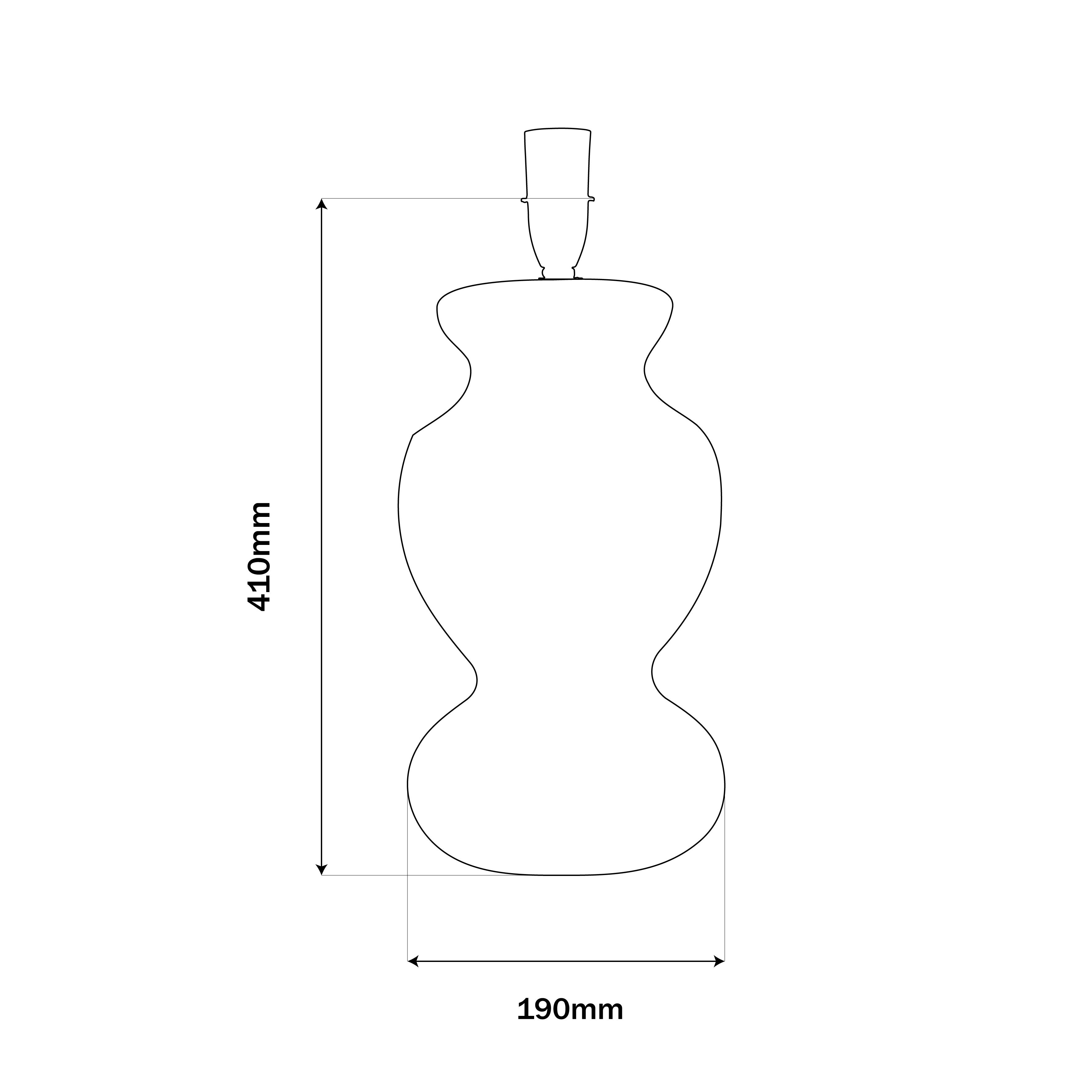 Hampton Urn Lamp Base