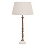 Claudette Natural/White Bedside Lamp Base